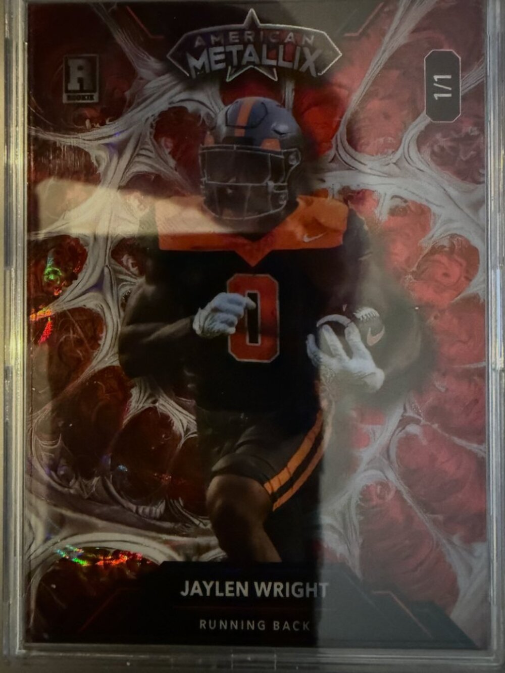 Jaylen Wright Rookie | 2023 Wild Card American Metallix 1/1